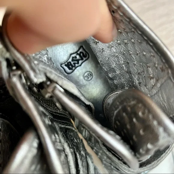 Ash Metallic Silver Wedge Sneakers - Picture 6 of 8